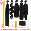 12a Beste jungfräuliche brasilianische schwarze Körperwelle Bündel 100% rohes menschliches Haarverlängerungsbündel für Frauen